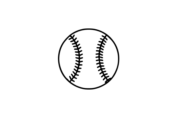Baseball Line Art Clip Art