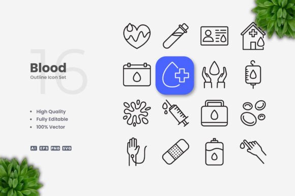 Blood Icons: Bold, Versatile, and Timeless