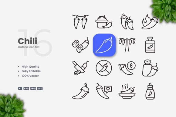 Chili Icons: The Perfect Blend of Simplicity and Versatility for Modern Design