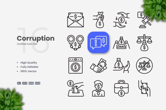 Corruption Icons: A Versatile Design Solution for Modern Projects