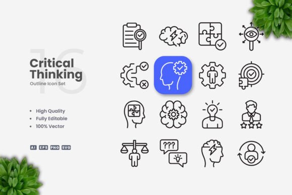 Critical Thinking Icons: A Strategic Tool for Clear Communication and Effective Decision-Making