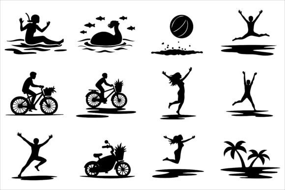 Surfer Summer Silhouette Pack: A Strategic Asset for Creative and Business Success