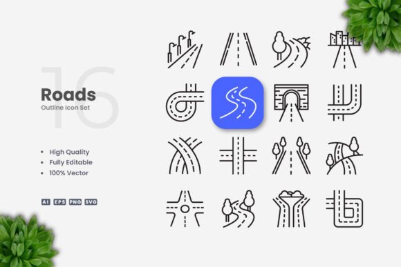 Why Roads Icons Are Essential for Modern Design Projects